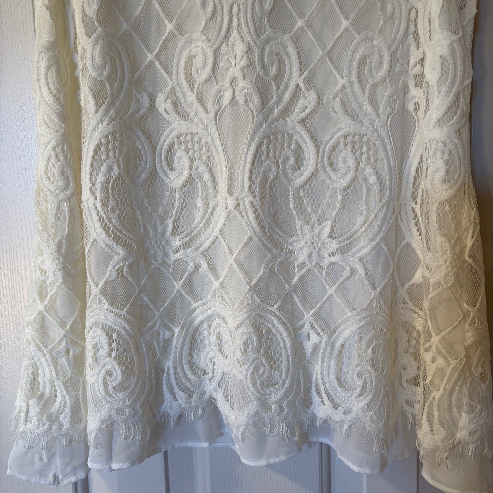 Alfani Size Small Tank with Lace Overlay - Picture 2 of 4